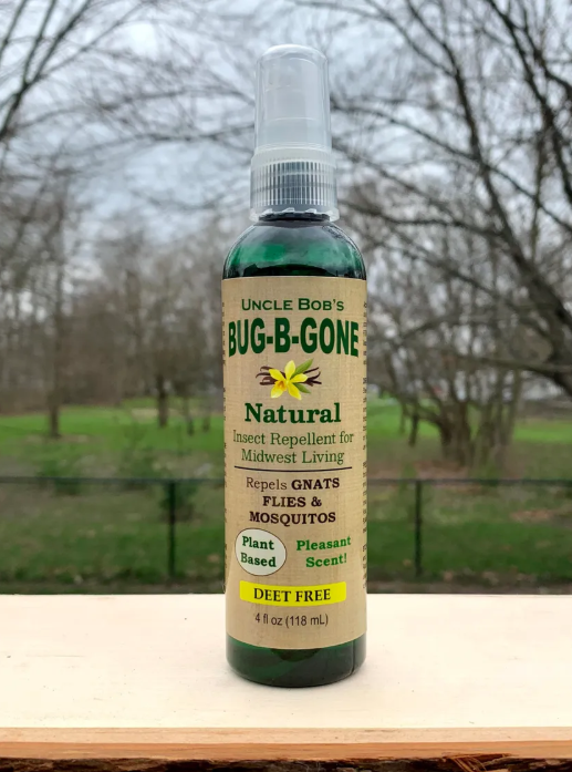 Uncle Bob's BUG-B-GONE natural insect repellent spray bottle, 4 fl oz