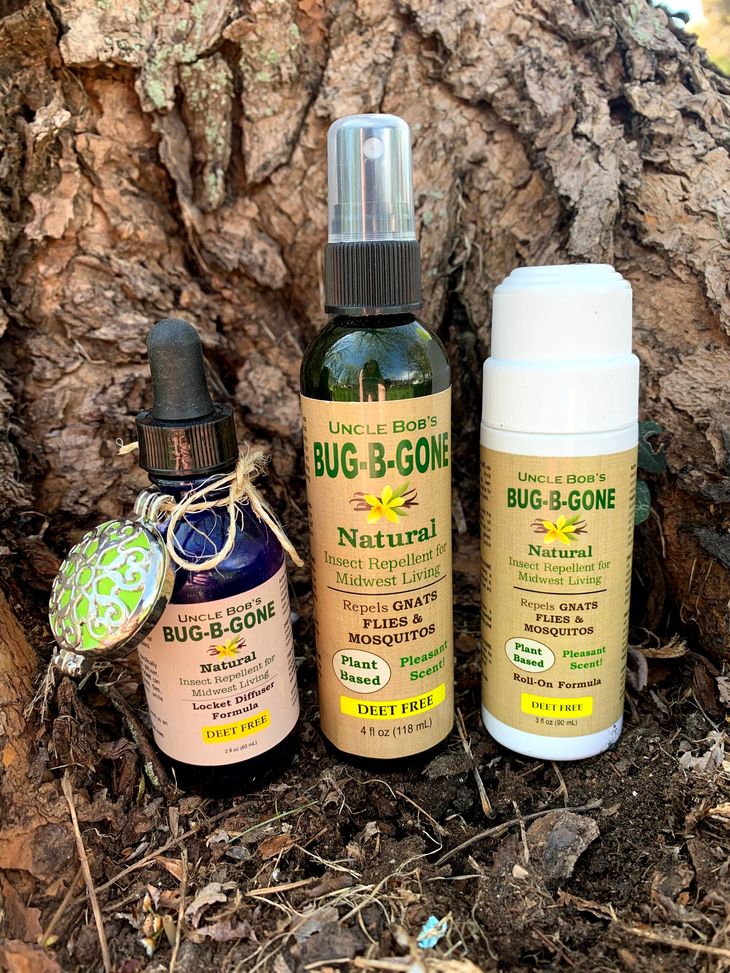 Natural insect repellent spray bottles